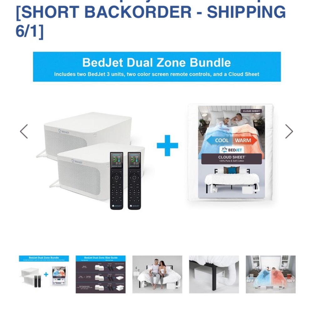 BedJet 3 Dual Zone Climate Comfort Sleep System